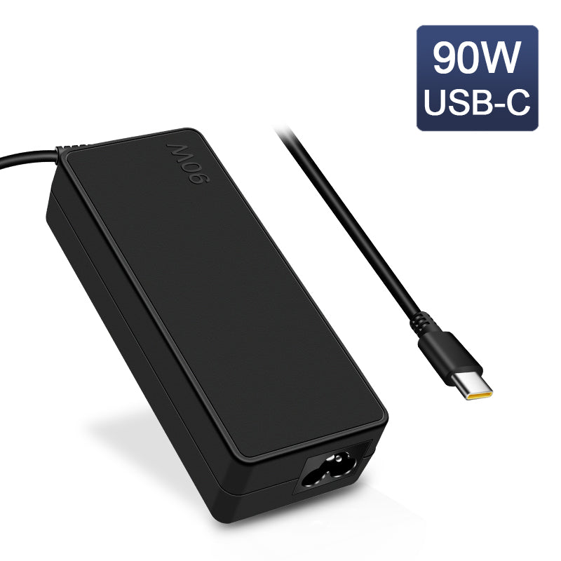 20V 4.5A 90W USB-C Laptop Power Adapter for Lenovo ThinkPad, HP Spectre, Dell XPS