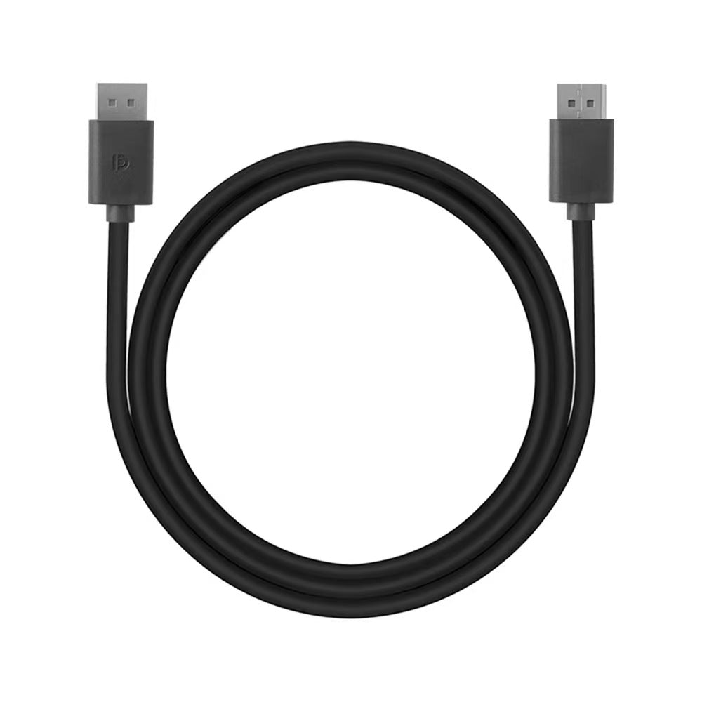 DisplayPort 1.2 Cable 1m, DP to DP Male 4K@60Hz / 2K@144Hz, Gold-Plated, Black